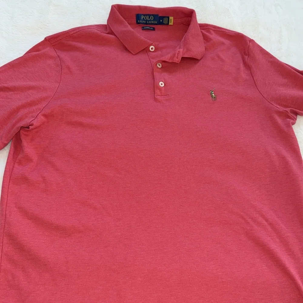 Ralph Lauren Classic Fit Light Red‎ Polo T- Shirt Medium